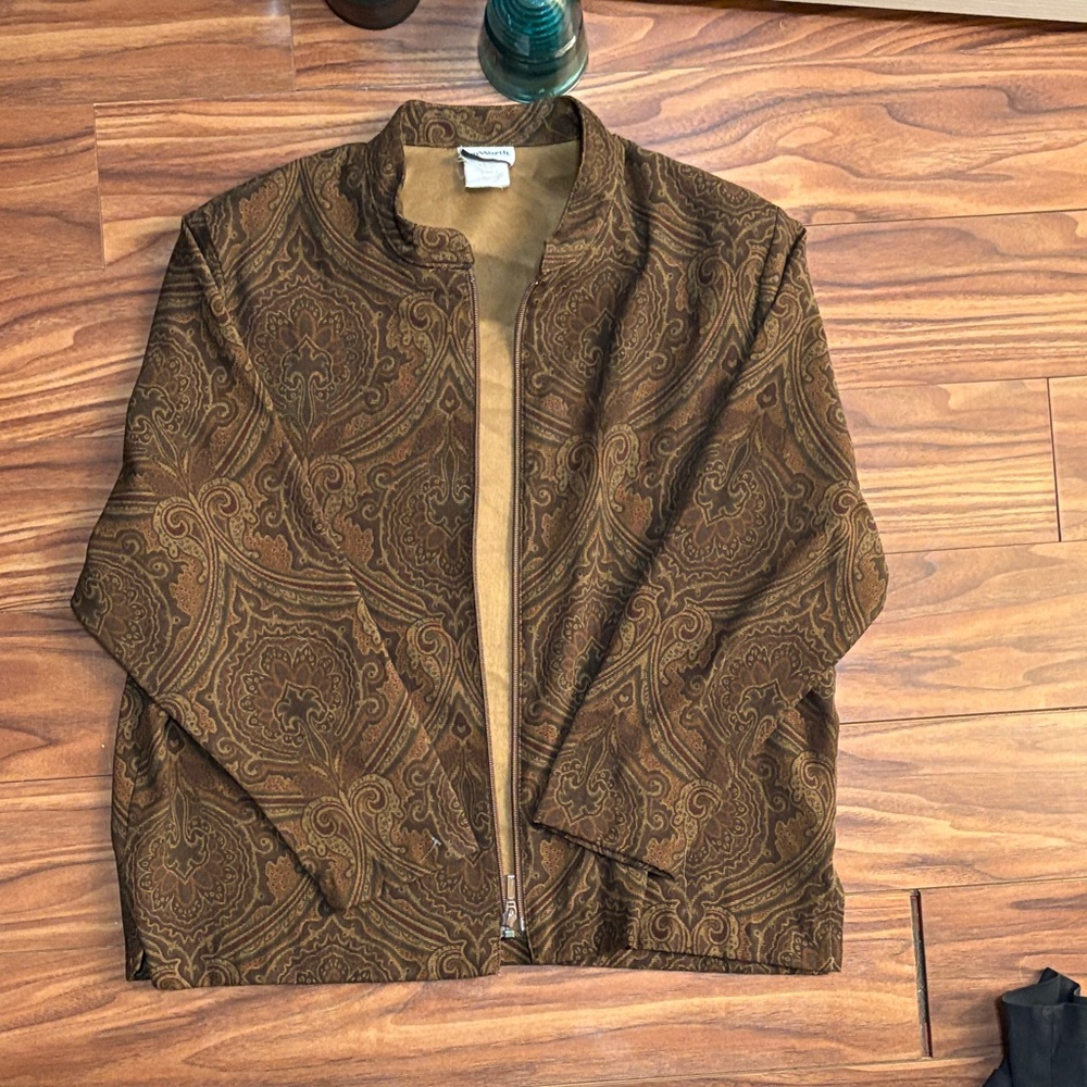 Women's Brown Paisley Jacket